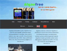 Tablet Screenshot of algaefree.no